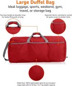 Argos Basics Large Nylon Duffel Bag - Image 3